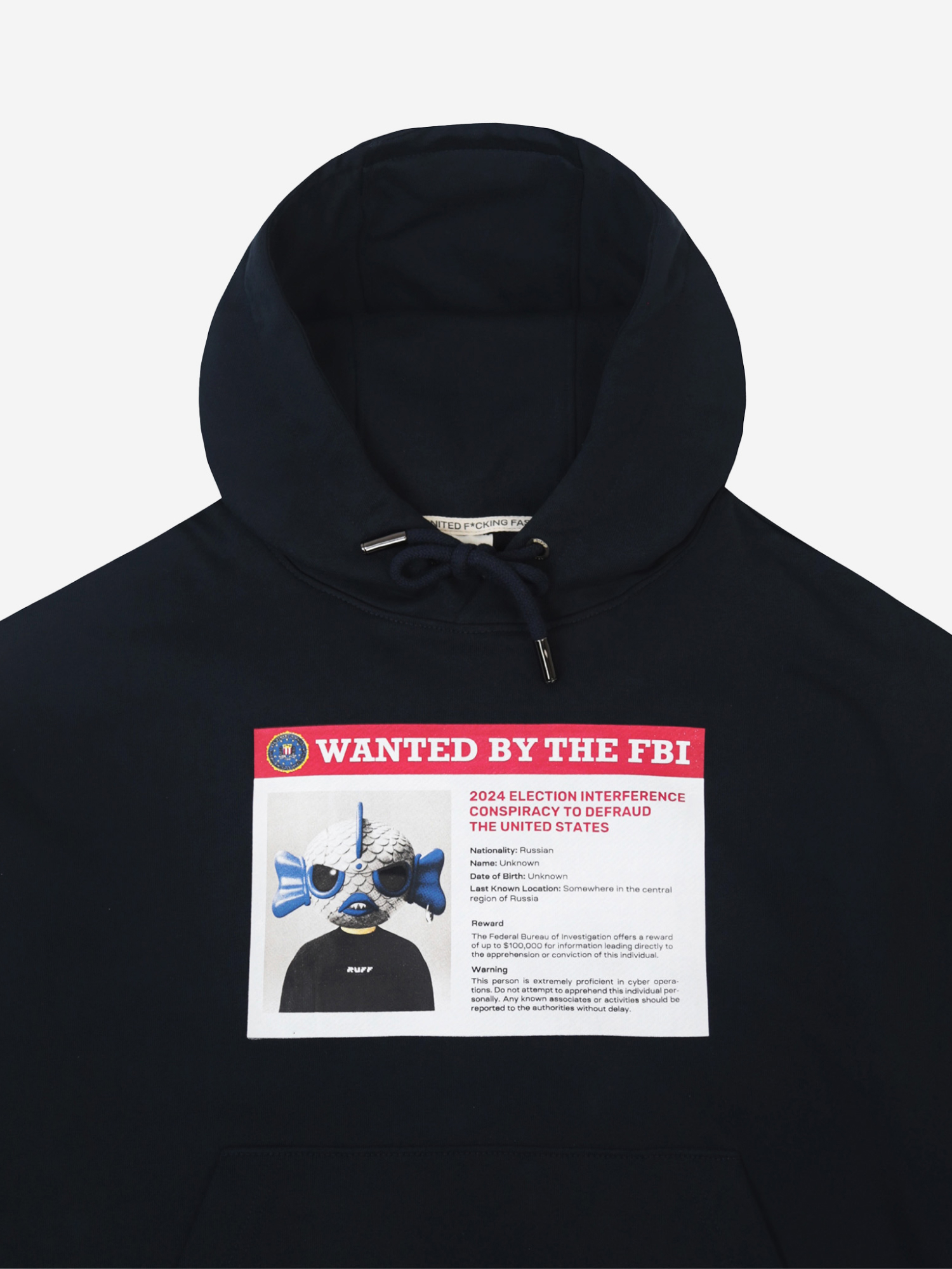 Толстовка на молнии "Wanted by The FBI"