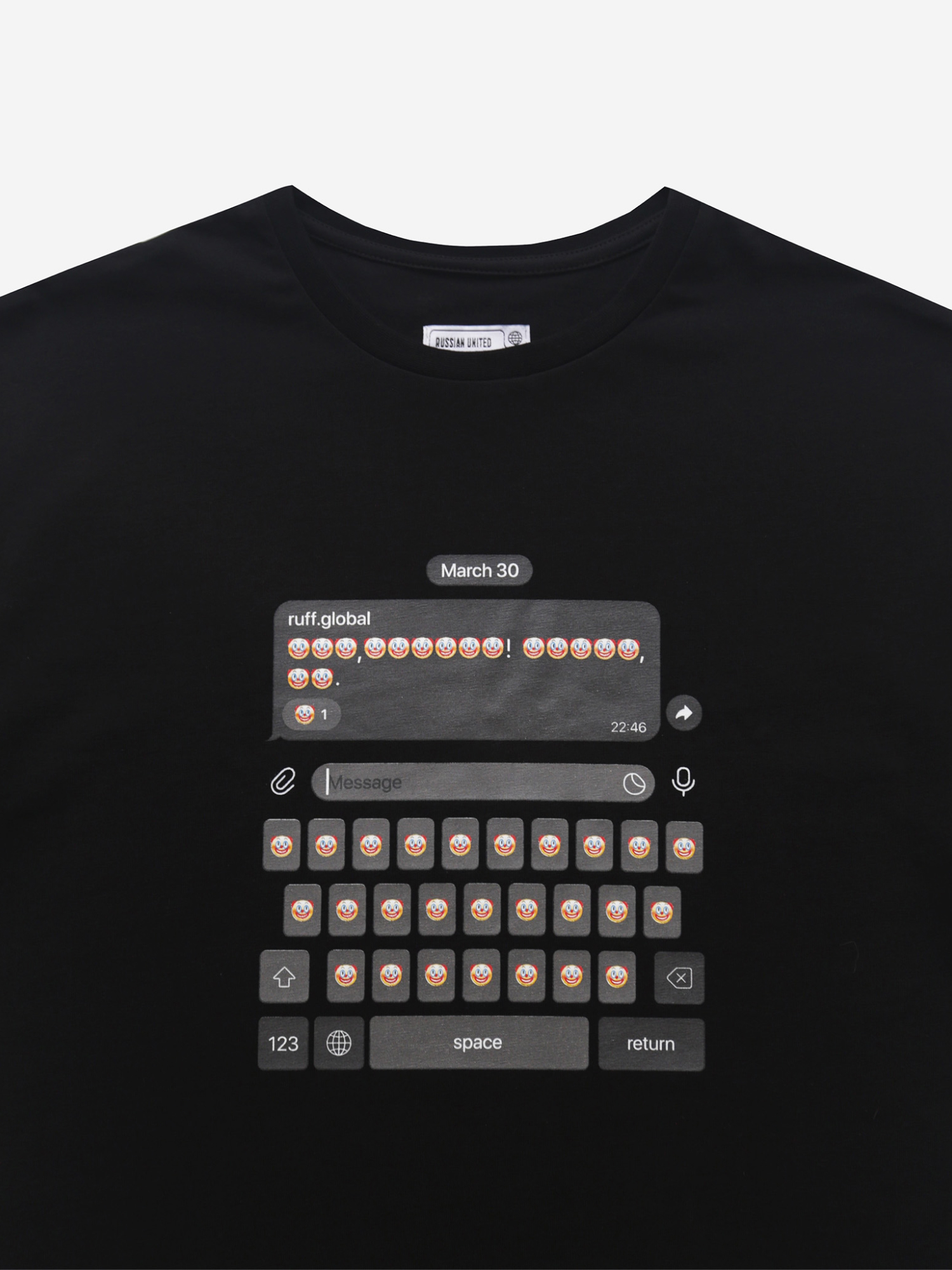 Хлопковая футболка "Clown Keyboard"