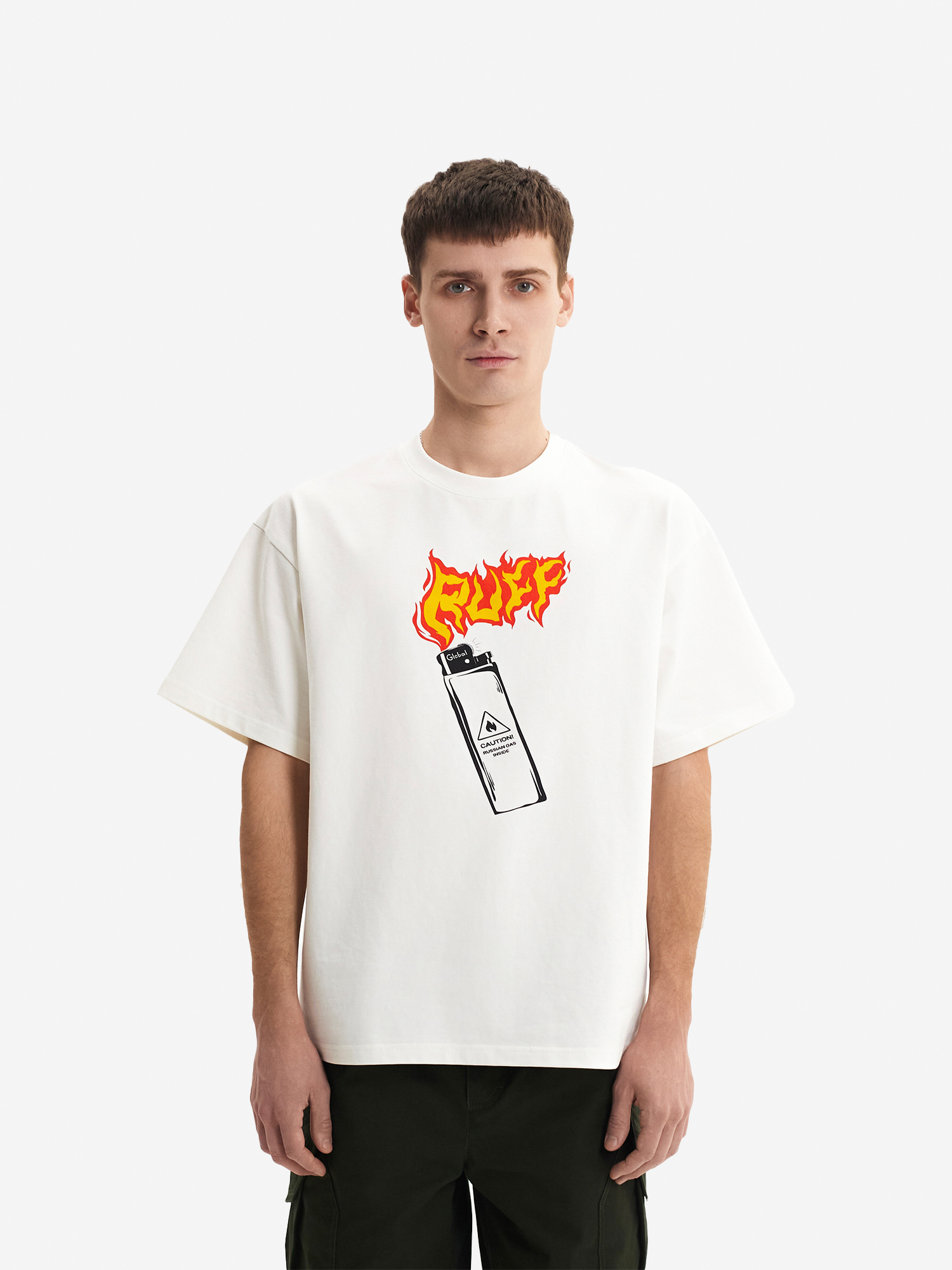 Хлопковая футболка "GAS LIGHTER"