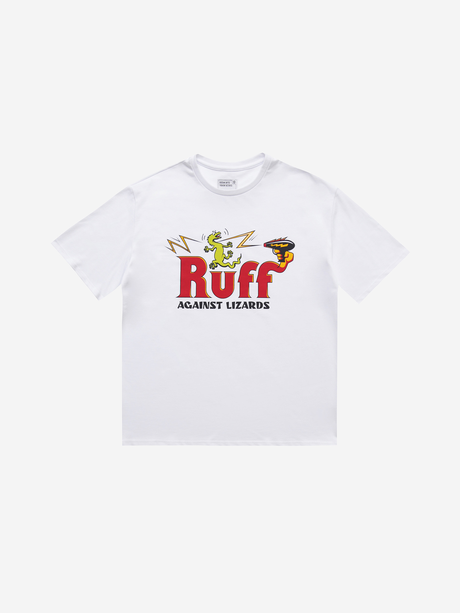 Хлопковая футболка "RUFF Against Lizards"